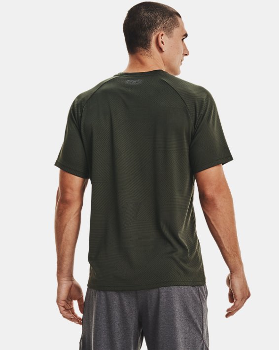 Men's UA Velocity 2.0 Jacquard Short Sleeve, Green, pdpMainDesktop image number 1